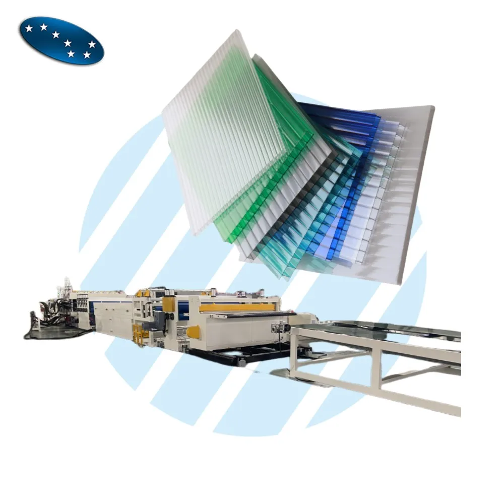 Sevenstars PC Polycarbonate Honeycomb Roof Plastic Corrugated Hollow Sheet Production Line PP PP Corrugated Sheet Machine