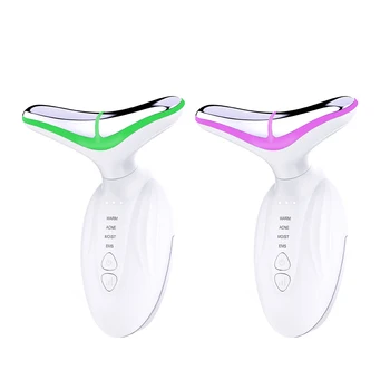 2024 New Line Face Neck Lifting Equipment EMS Microcurrent Photon Therapy Beauty Device Remove Double Chin Massager Instrument
