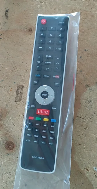 Hisense EN-33926A Remote Control Replacement For 32K20DW, 40K366WN, 50K610GWN, 55K610GWN TVs