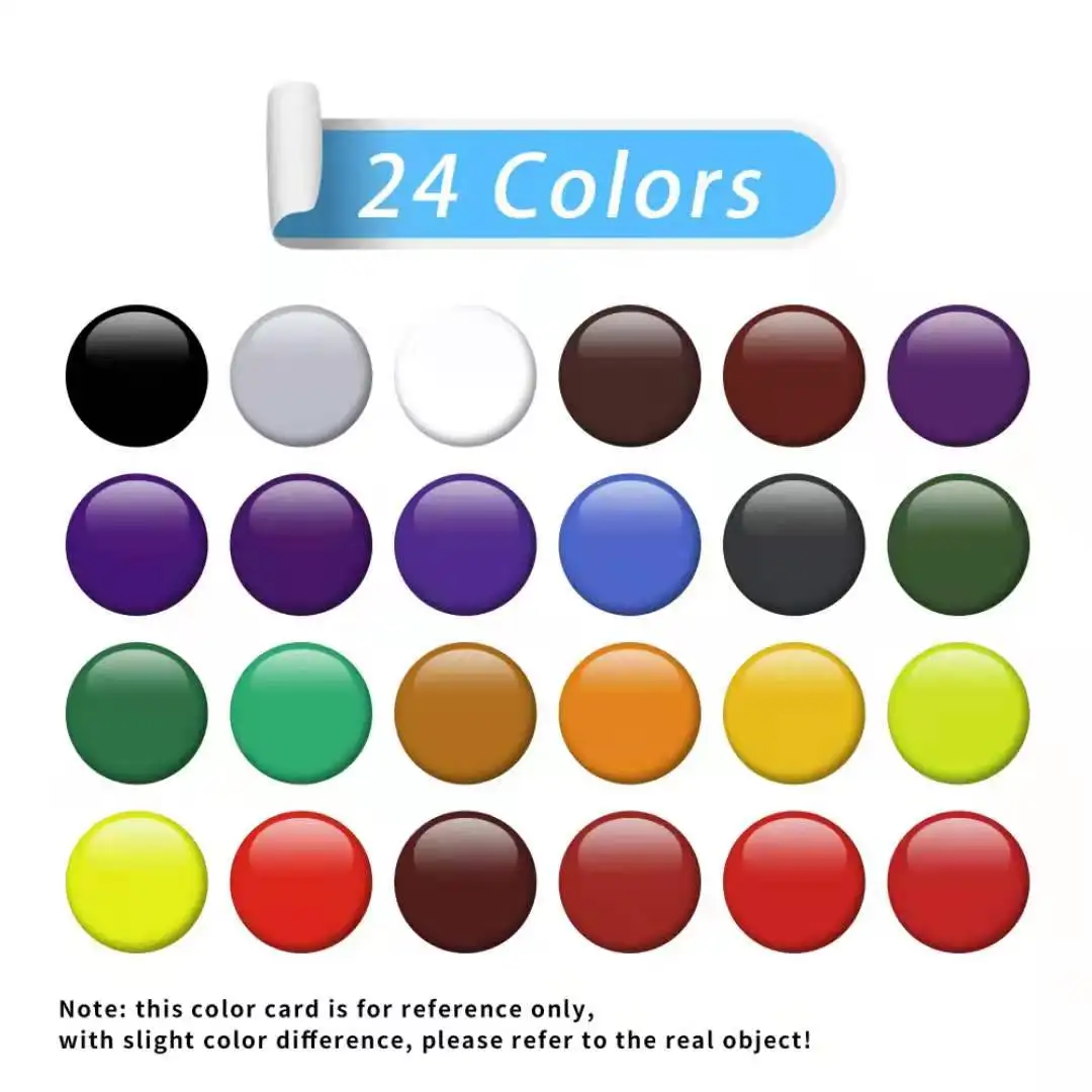 12ml Aluminium Tube Water Color Paint Set 12 18 24 Colors Acrylic Drawing for School Children on Paper/Canvas