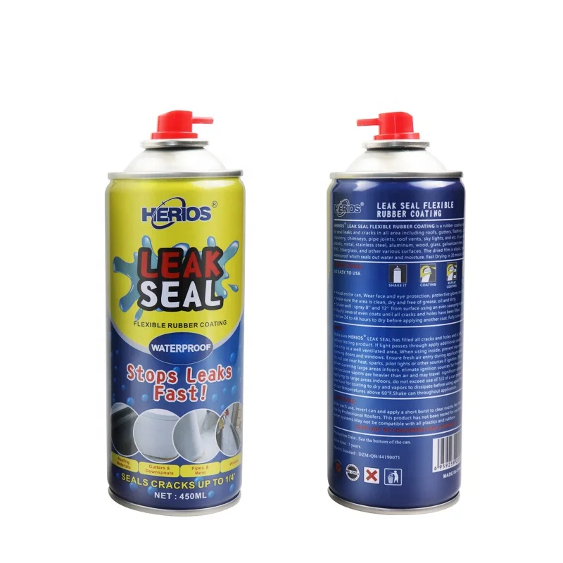 LeakSeal Flexible Rubber Sealant for Leaks & Cracks - Aerosol In Black, 405  G