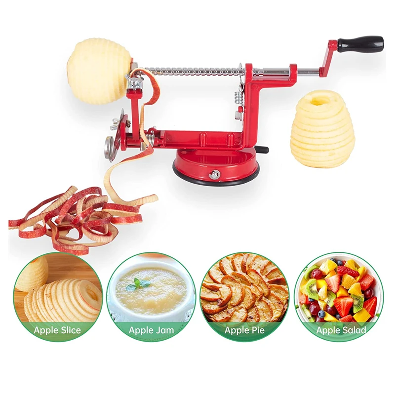 Cast Magnesium Apple/Potato Peeler Corer by Spiralizer Durable Heavy Duty Die