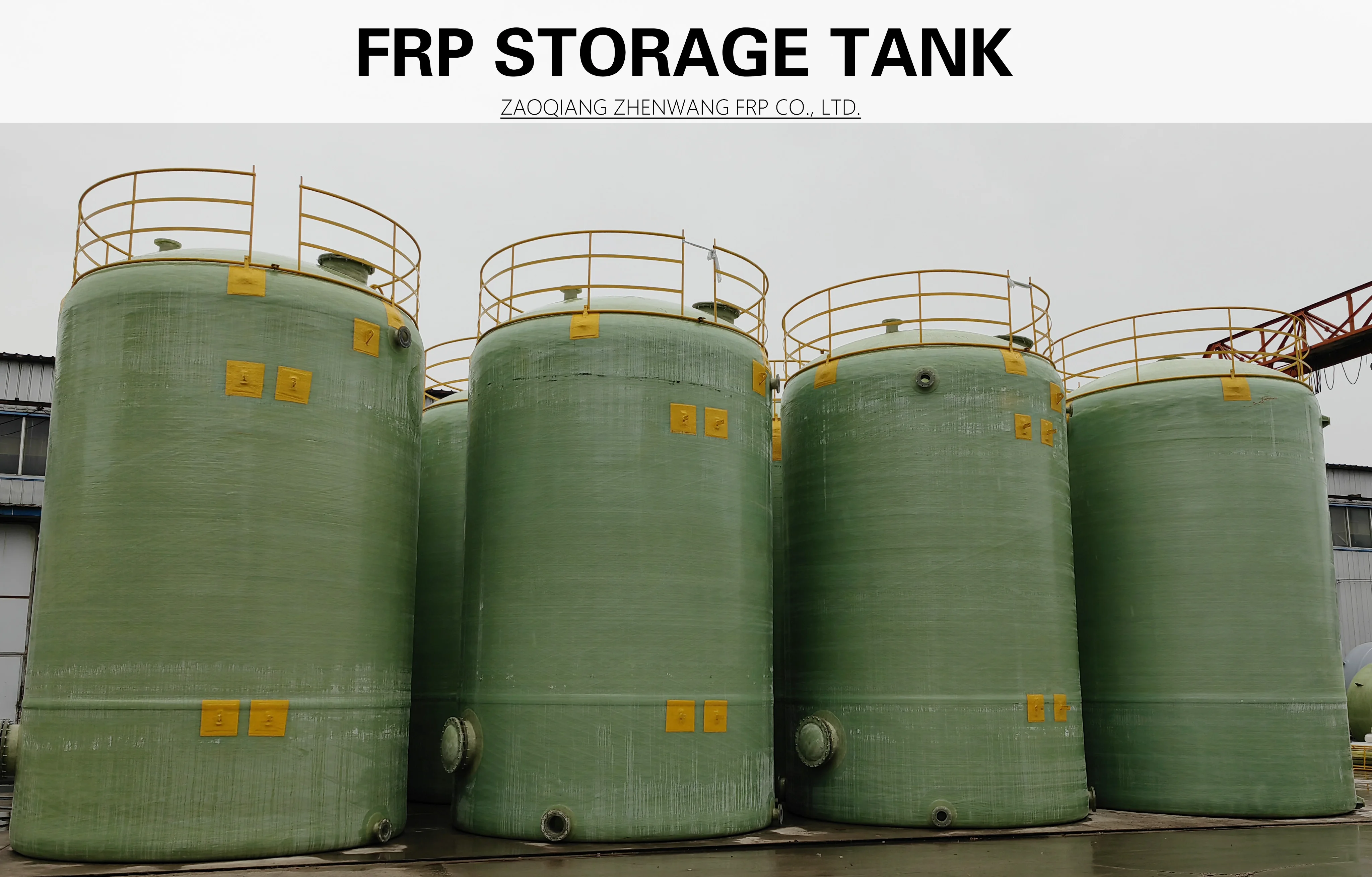 Vertical/Horizontal FRP Chemical Storage Tank Rainwater Collection ...