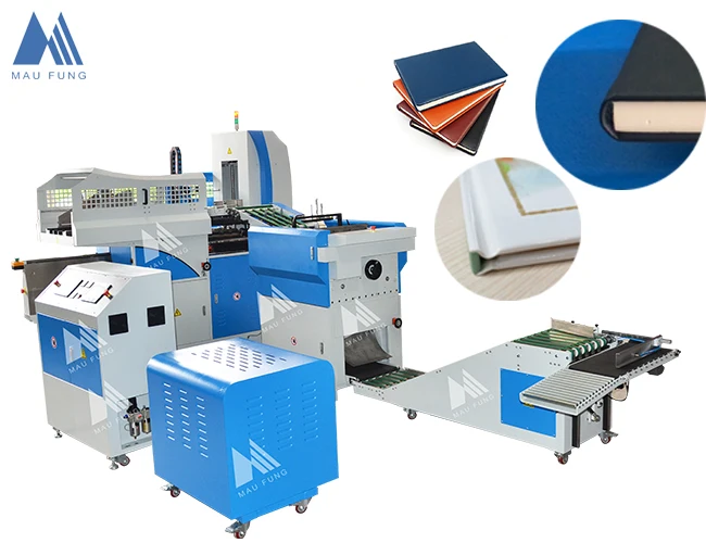 Automatic Notebook Binding Machine with 600pcs/hour Speed 380V 9KW Auto Hard Cover Book Casing Machine
