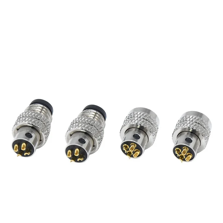 Industrial Electrical Power Waterproof Connector M8 4 Pin D Code Circular Moldable Male Female Plug Connector