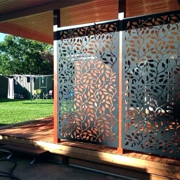 New Patterns WPC Privacy Screen for Decoration Movable Screens Room Dividers