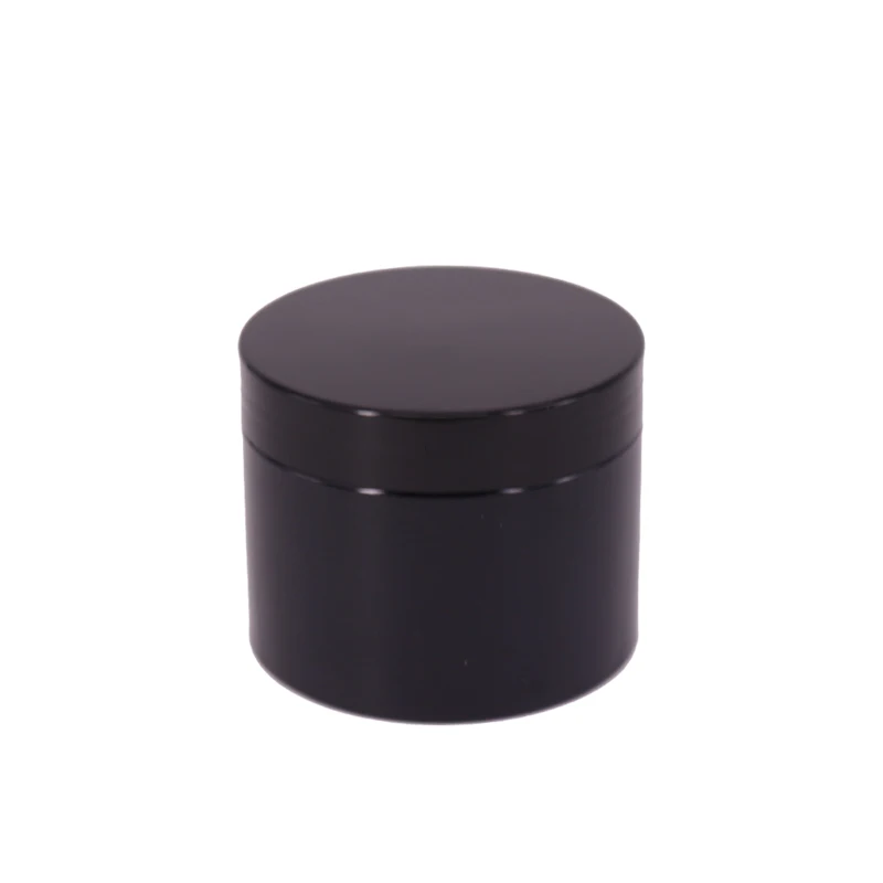 Amber matte black  PET plastic jar 2oz with black lid best cream container / 100ml pomade hair clay pet jar frosted amber