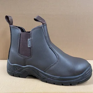 Brown Color Safety Boots Steel Toe and Steel Plate Anti Samsh Anti Puncture