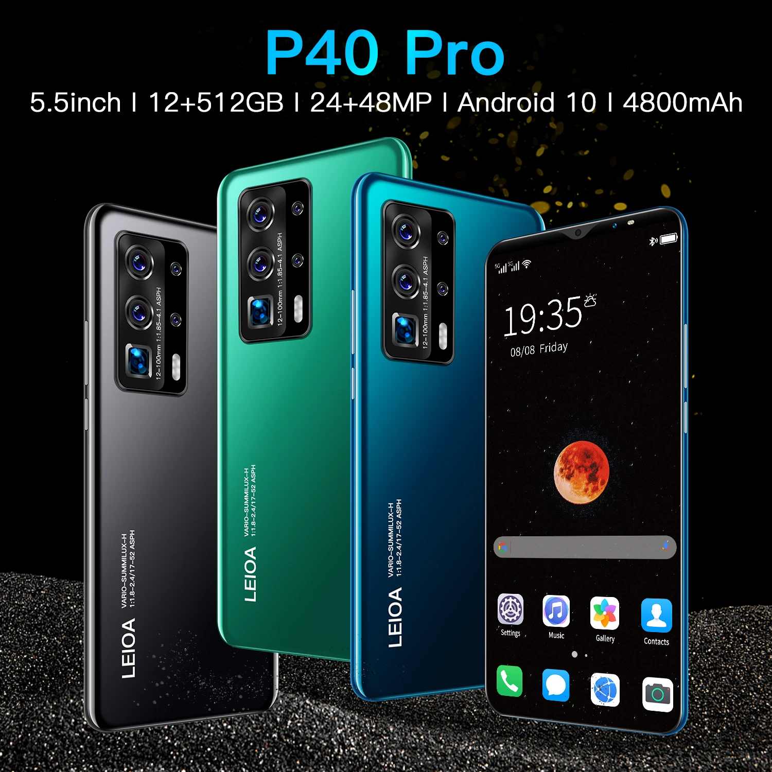 Wholesale P40 Pro 5.5 Inch Hd Screen Android 5g Android 6gb+128gb Phone ...