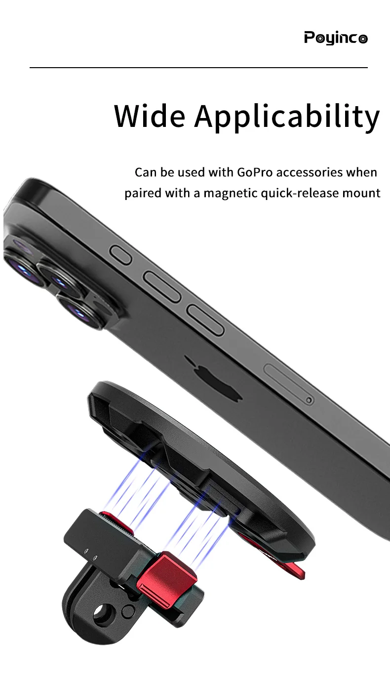 Magnetic Phone Tripod Mount Adapter with Magnetic Ring & 1/4" Screw Hole for Ball Head / Tripod / Microphone / Monopod supplier