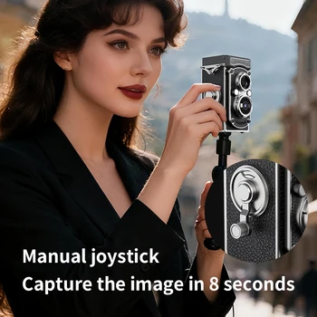Retro Mini Camera CMOS Dual Reflex Digital Camera 1.54-inch IPS Screen 64MP High-definition 1080P Video MicroSD Aluminum product image