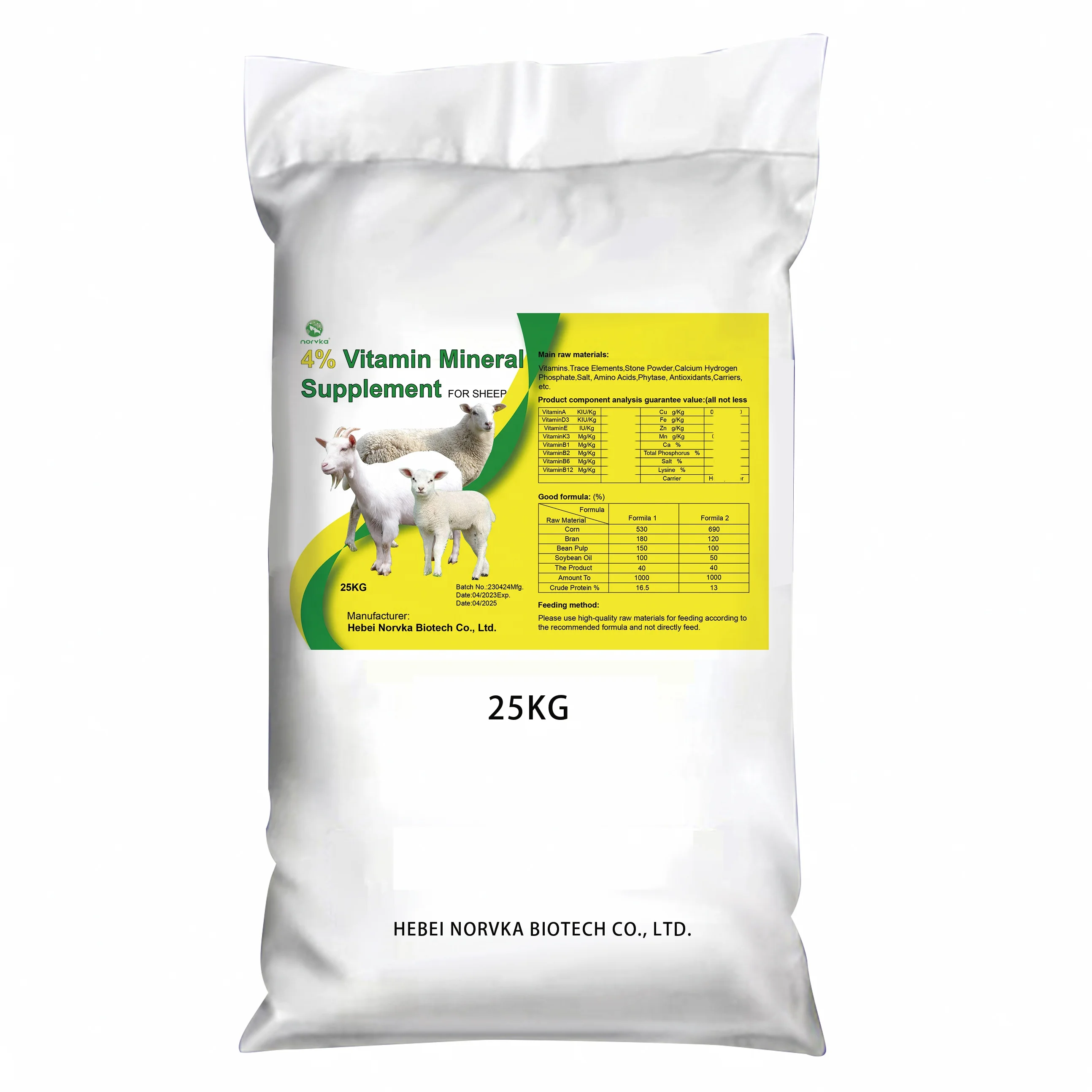 4% Sheep And Goat Vitamin Mineral Supplement Premixed Feed - Buy ...