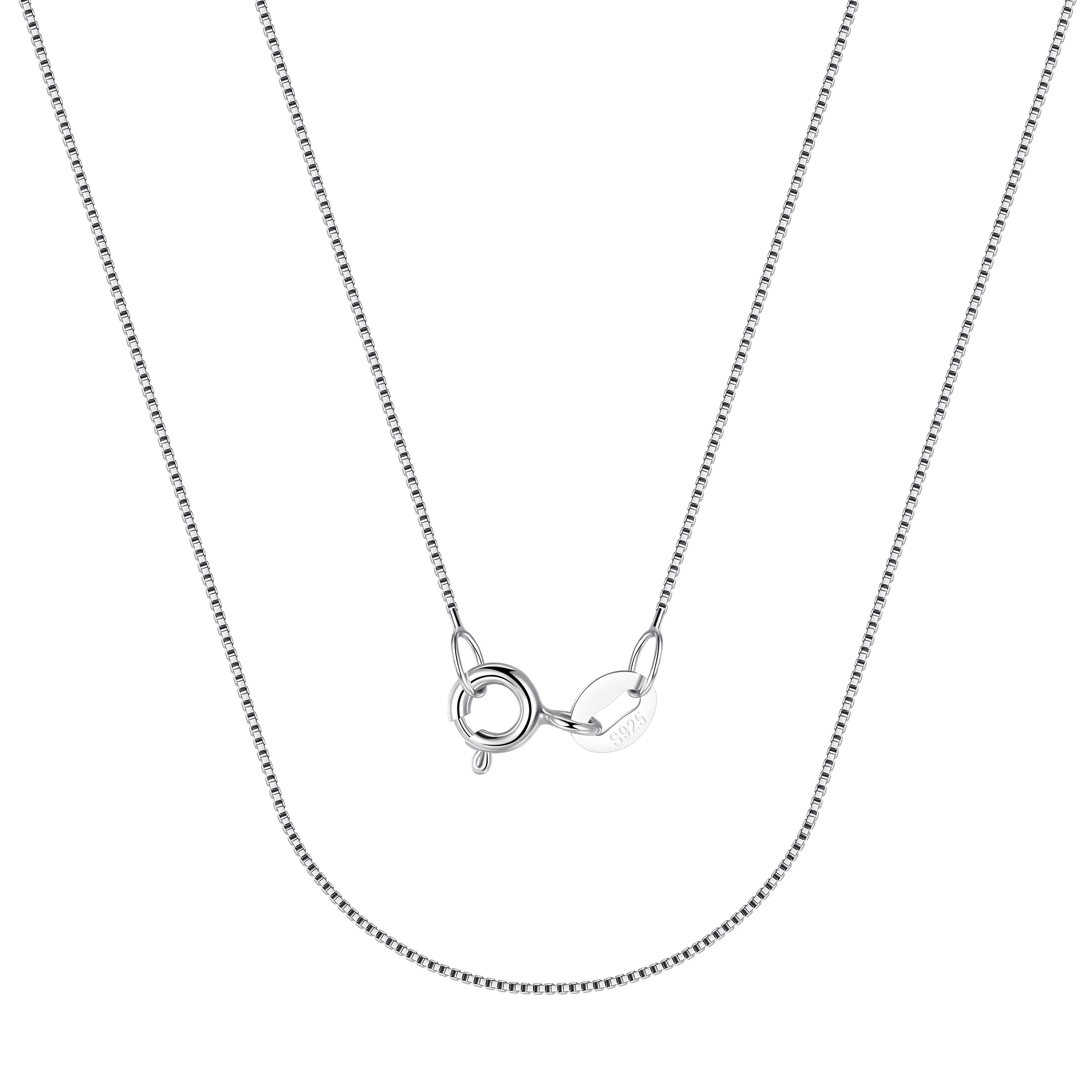 Cable/Water Wave/Box/Star/Snake/Ingot/Seed Chain Italian 925 Sterling Silver Jewelry Chains Necklace Silver Chains