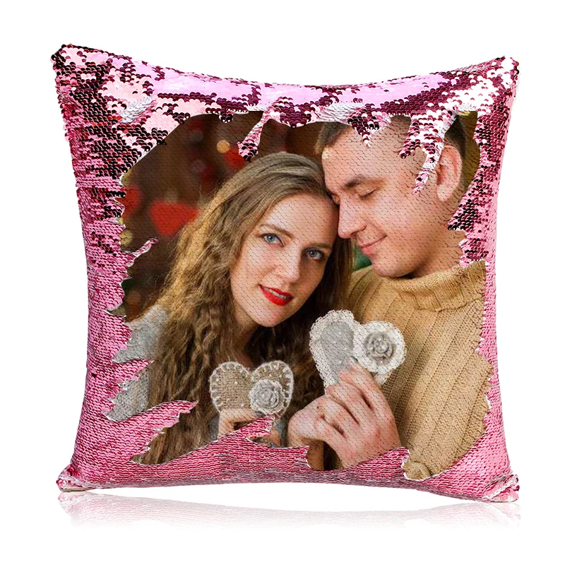 Pillow Case Sublimation Sequin Pillows Sequins Sublimation Blank