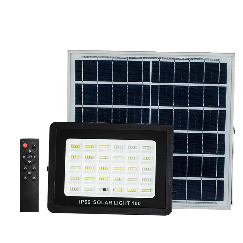 wholesale price Professional Supplier 15w durable  Lamp IP65 Rechargeable remote solar led flood light