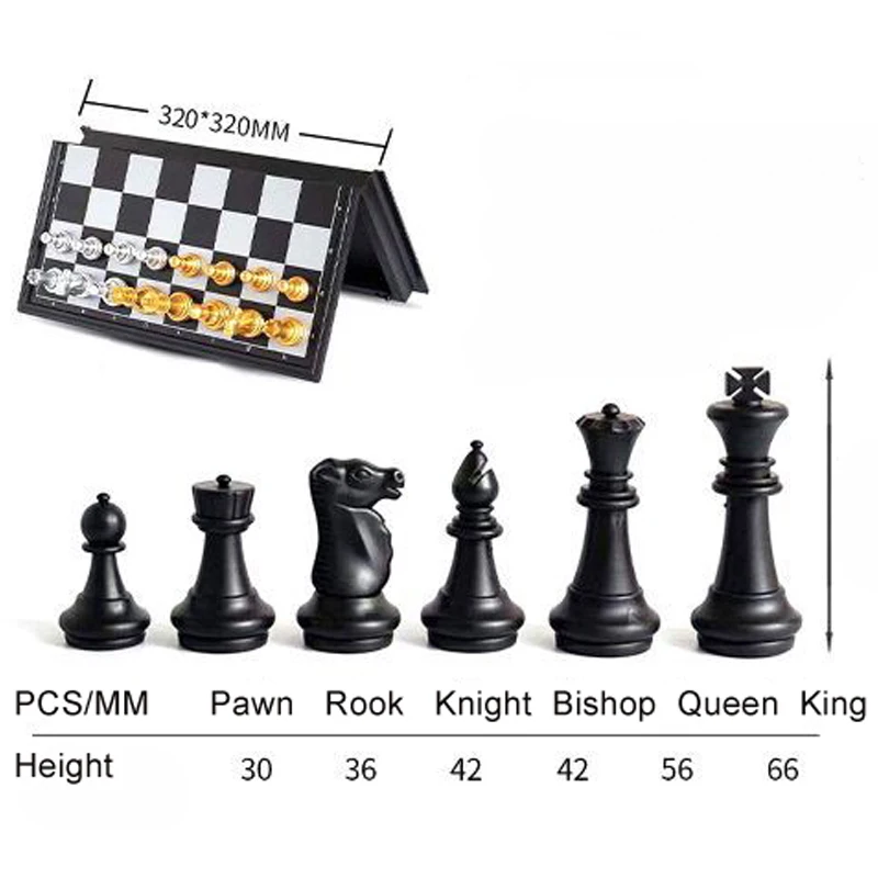 High Quality Chess Game Set With Chessboard 32 Chess Pieces With Chessboard Gold Silver Magnetic Chess Set