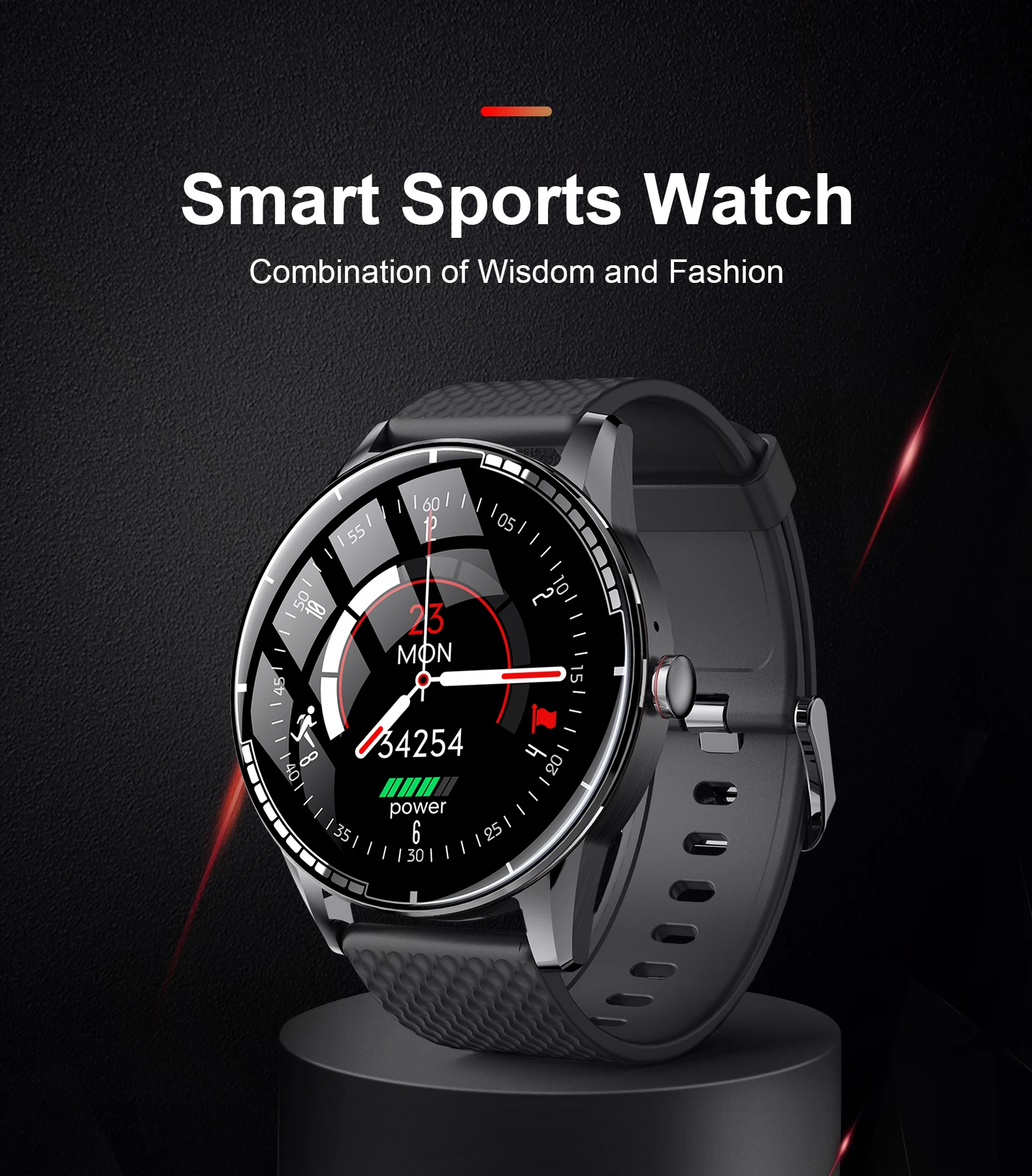 2021 H6 Smart Watch Connect to TWS and Speaker Heart Rate Monitor watch Local music heart rate hands-free call watch - ANKUX.COM