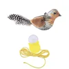 Brown chirping bird