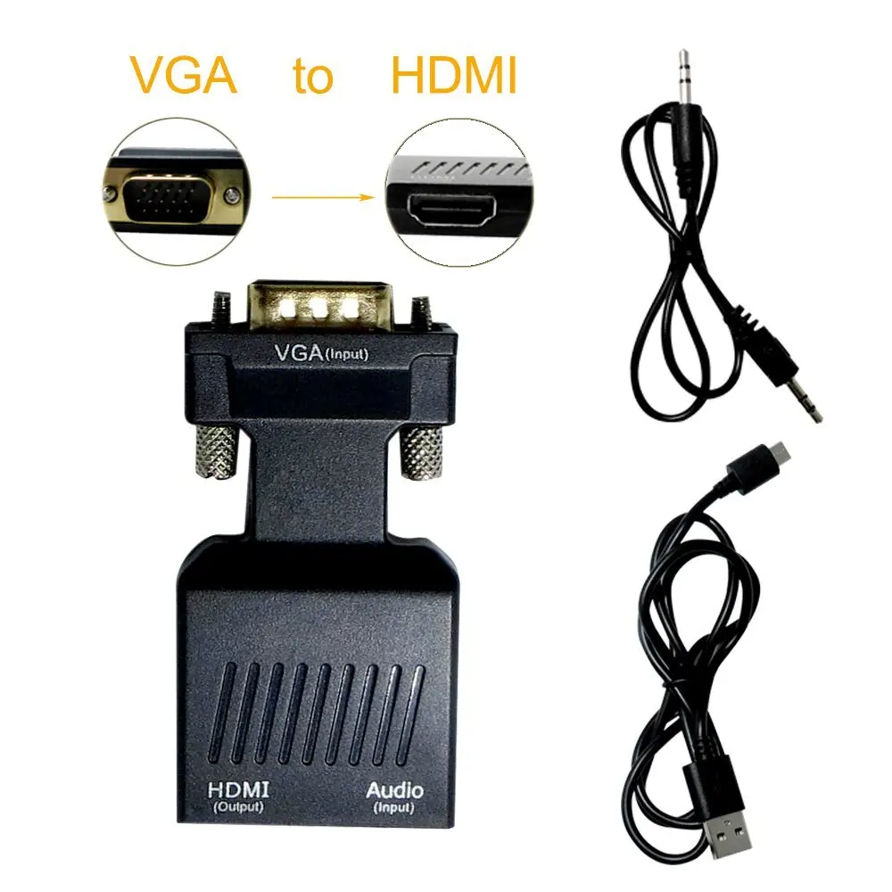 Adaptador HDMI a VGA KOLKE FHD 1080p Plug and Play, oferta LOi.