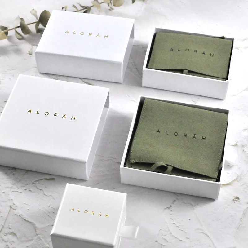 China Supply Competitive Price Wholesale Drawer Paper Jewelry Box Custom Logo Printed