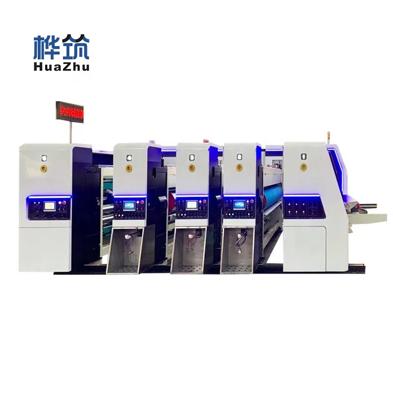 HUAZHU 2024 Automatic High Quality Intelligent Corrugated Carton Box Printing Machine Corrugated Box Making Machine in China