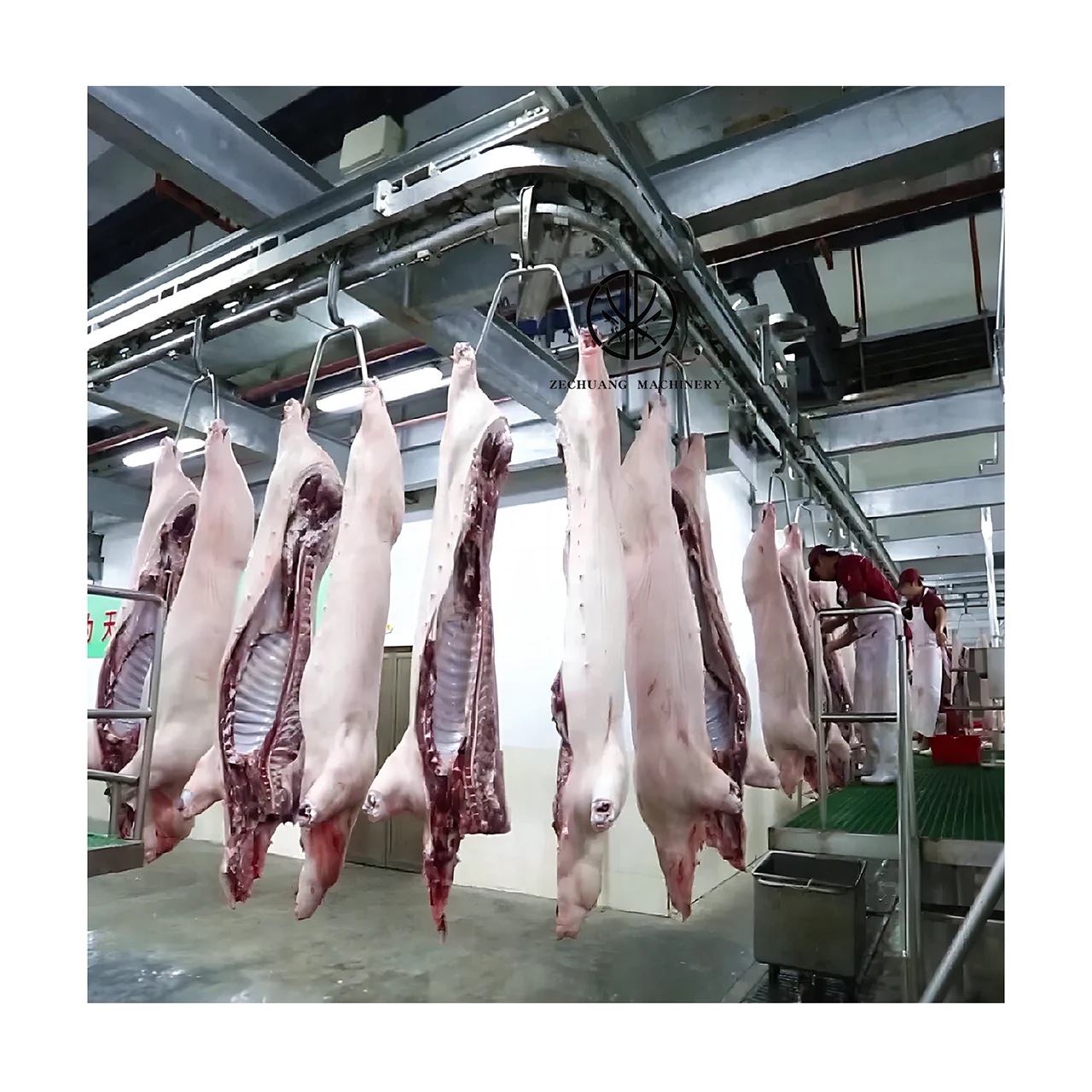 Factory Supply Complete Swine Abattoir Equipment Pneumatic Lifting Machine For Pig Slaughtering Processing Design