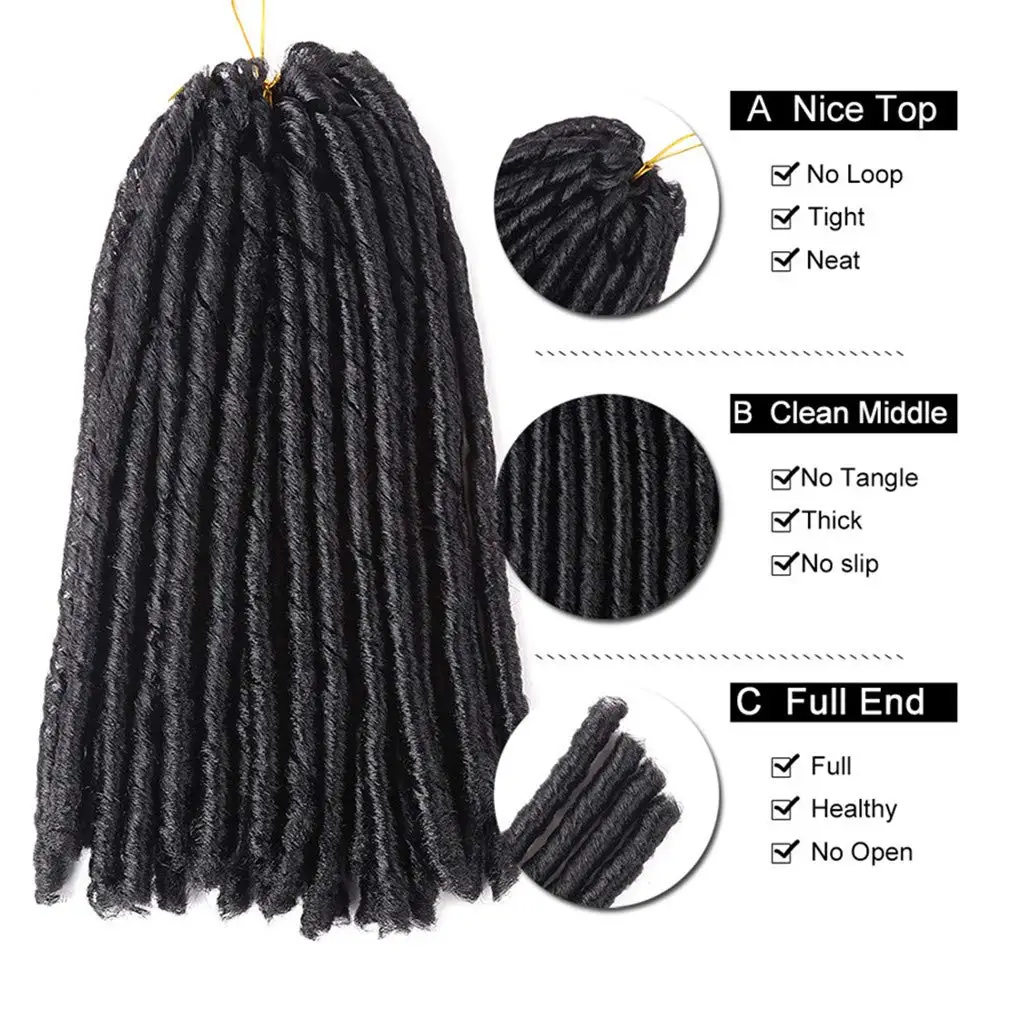 Amazon.com : Harlem125 Synthetic Hair Braids Kima Braid Soft Dreadlock 14