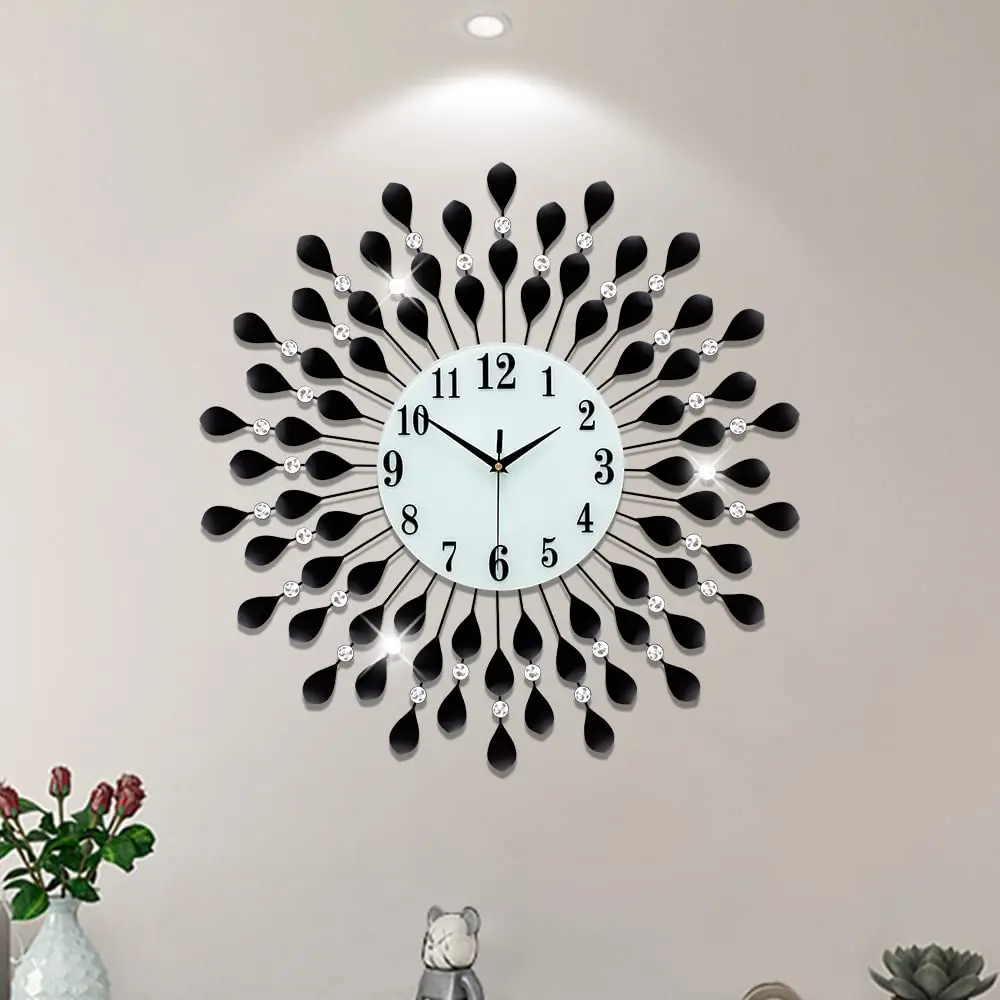 Relojes de pared grandes para decoración de sala de estar