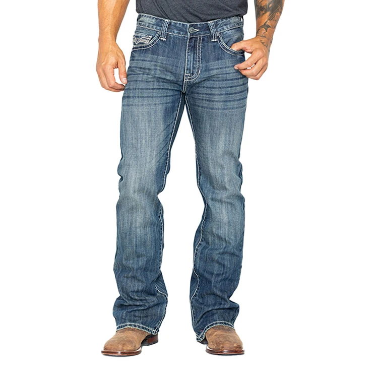 loose fit bootcut mens jeans