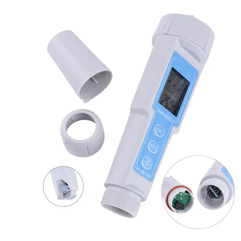 Shelok Portable Digital Display ph Tester Water Quality Tester Pen pH Meter