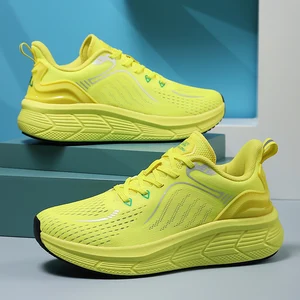 New Couple Running Shoes Women's Breathable Spring and Summer Lightweight Mesh Soft Bottom Sports Shoes Men Sneaker