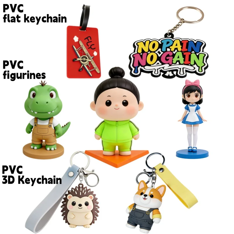 Personalized 3d Pvc Keychain Custom Waterproof Key Holder Gift_voghion.com