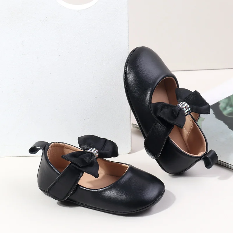 2024 New Design High Quality Princess Shoes Summer Spring Baby Girl Beautiful Butterfly Bowknot Soft PU TPR Anti-slip details