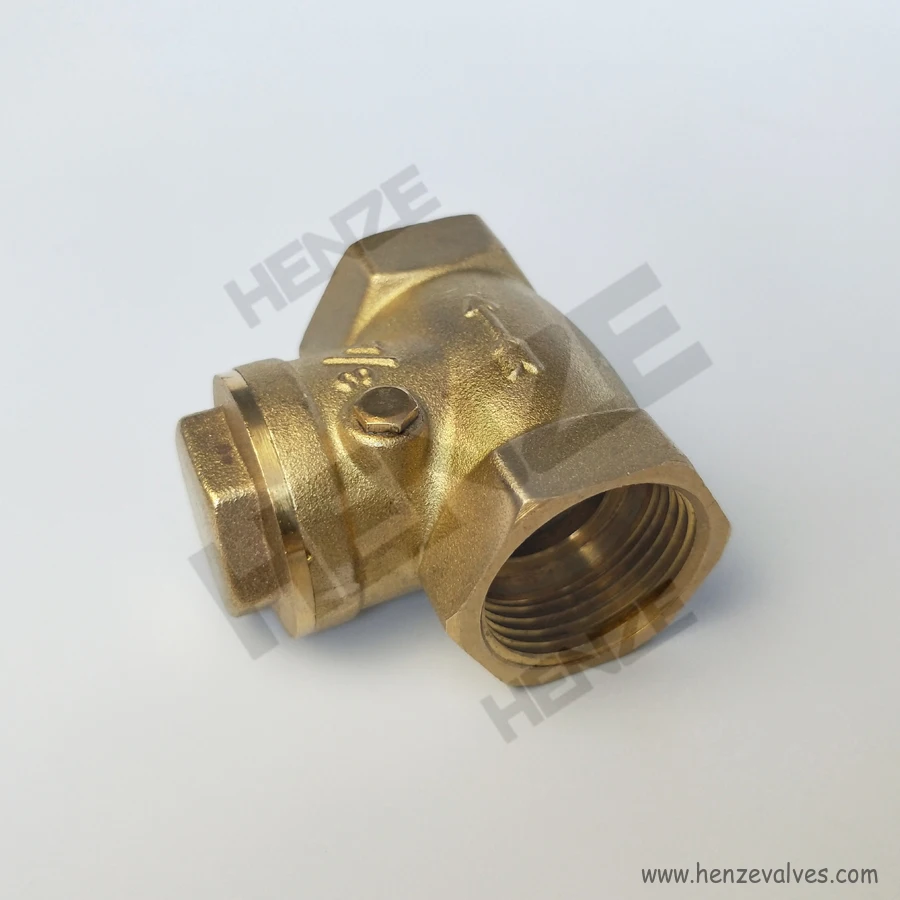 Brass Copper Threaded Swing Check Valve NPT or BSP PN CL WOG