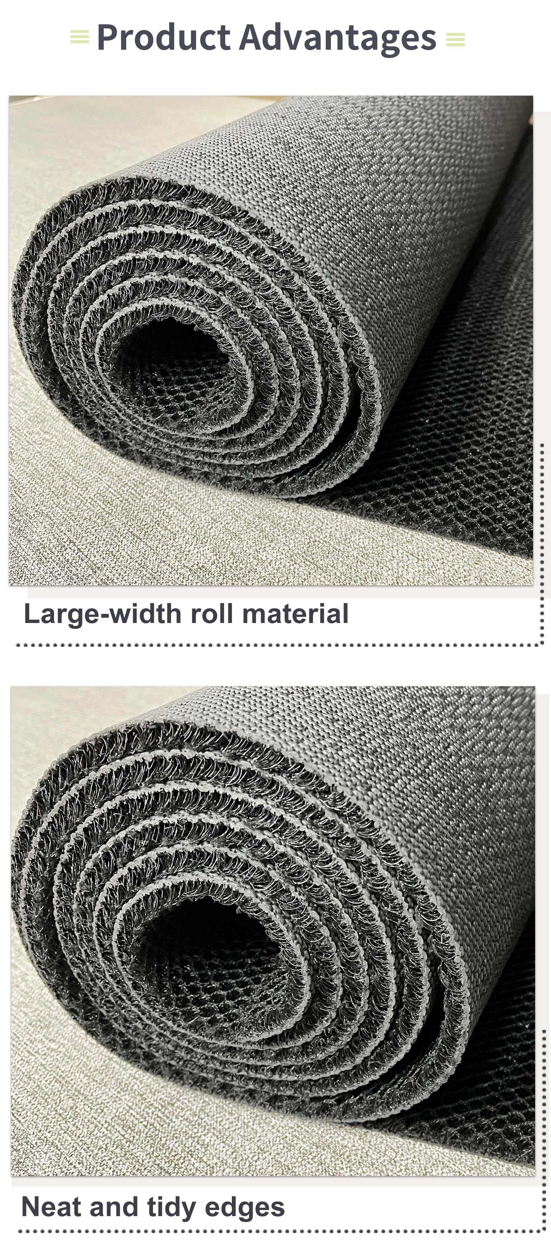 Factory Wholesale Good Quality Anti Fatigue TPE 3D Mesh Customizable Floor Mat Roll for Outdoor Machine Made PET Carpet(图3)