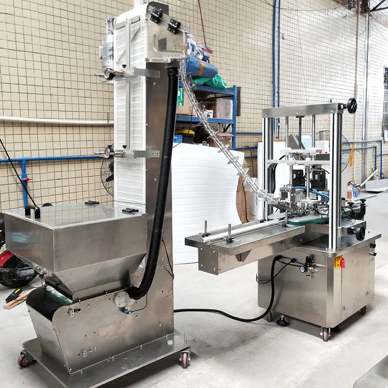 Bottle Screw Capping Machine Plastic Bottle Caps Filling and Capping ...