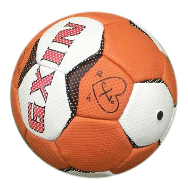 Новый дизайн, высококачественный ручной мяч, OEM, цветной ручной мяч из искусственной кожи для игры, зеленый, оранжевый, индивидуальный спортивный синий мяч для тренировок