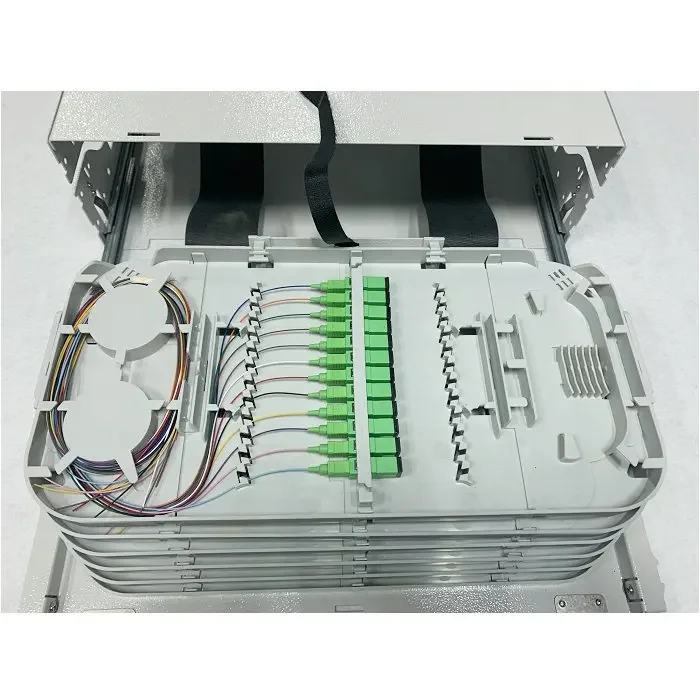 Ftth ODF 24 48 72 96 144FO Fiber Optic Rack Mount Patch Panel