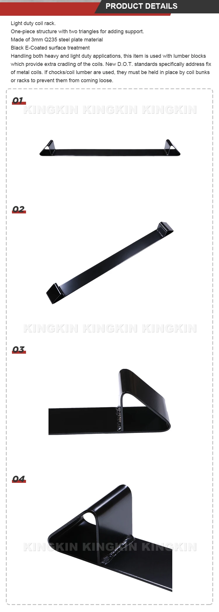 Factory Direct Sale Truck Flatbed Light Duty Flatbed Coil Racks ...