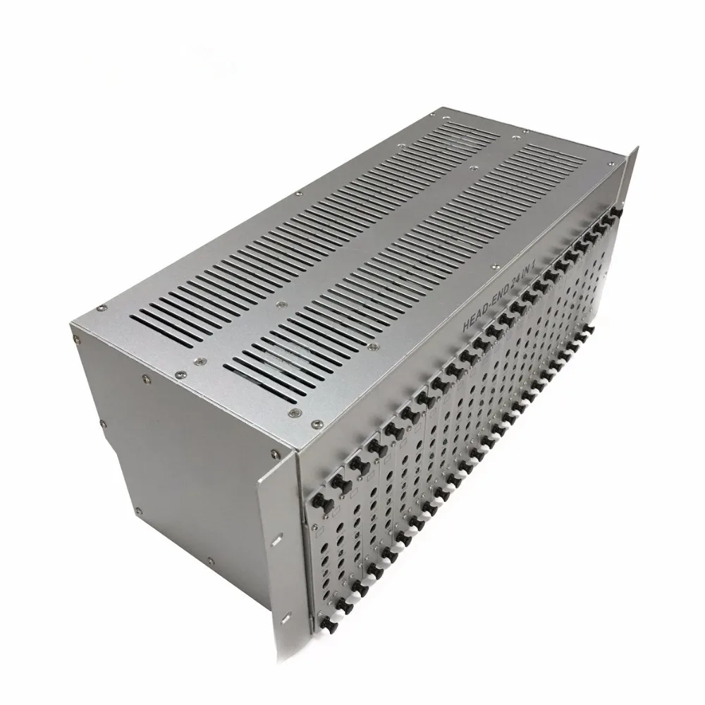 Yatai CATV Analog Headend System hd Mi to Rf Modulator 16 Way Agile Adjacent Cable Tv Rf  Modulator