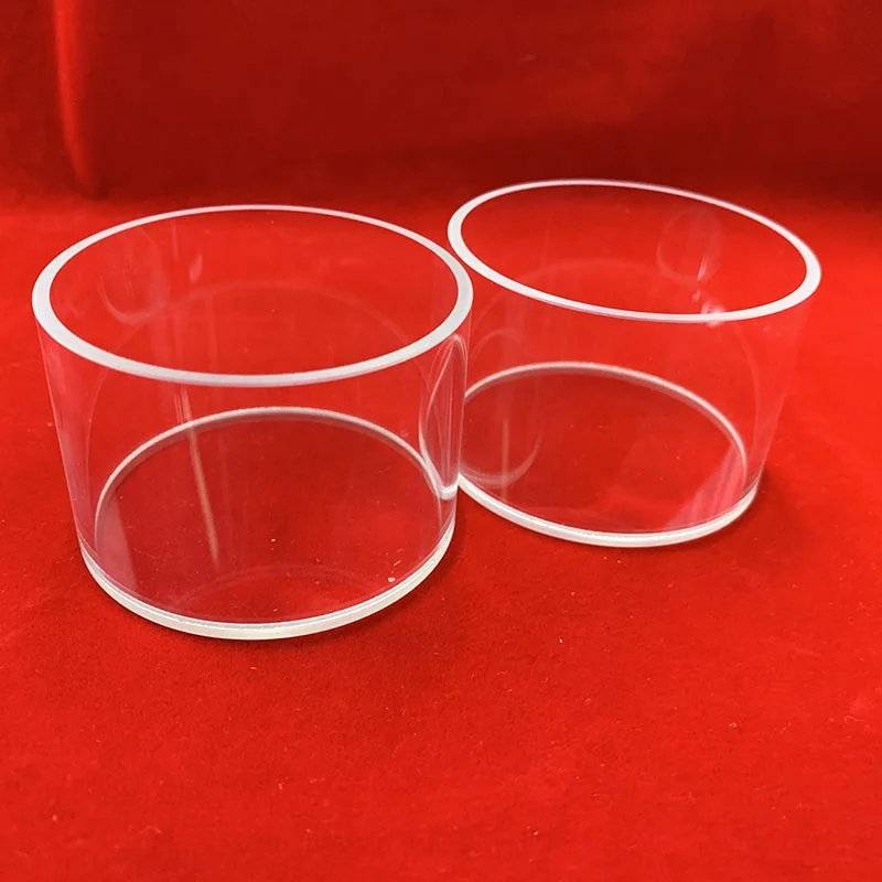 Laboratory Analyzer Reflection Spectrometer Round Optical Glass Cell 25*25mm Cylindrical Quartz Glass Cuvette