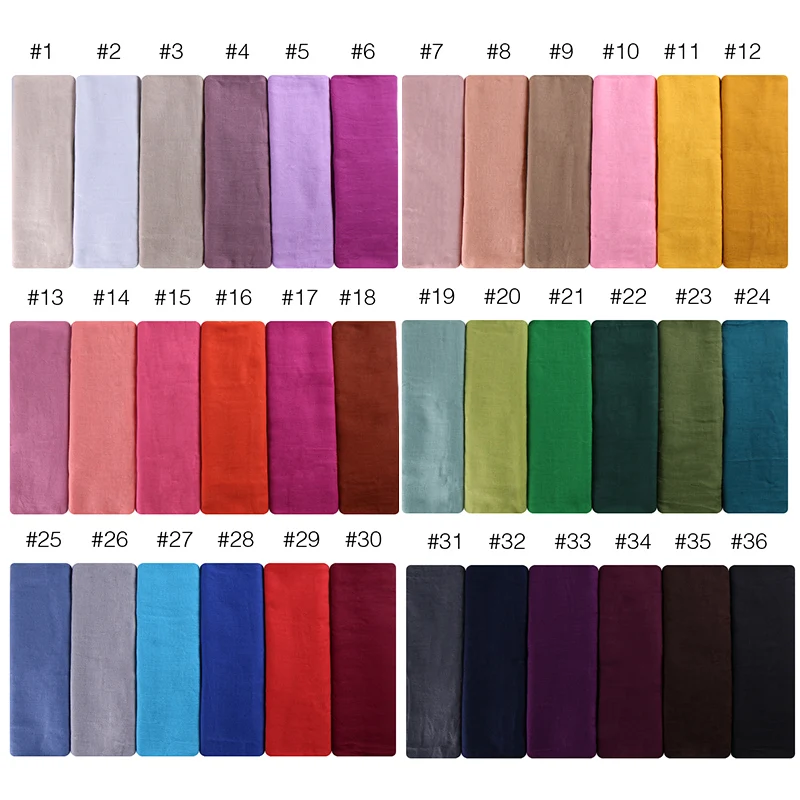 Factory Wholesale Solid Color Scarves Promotion Gift Cheap Shawls Viscose Hijab Scarf for Woman