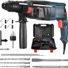OEM Customizable High-Power 26-Light Electric Hammer Multi-Function Three-in-One Impact Drill & Concrete Pick Variable Speed