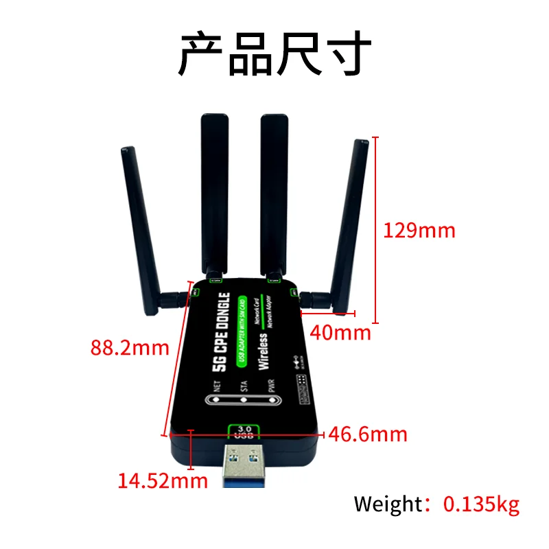 5g cpeドングルSIMスロット付きミニポータブルルーター車での