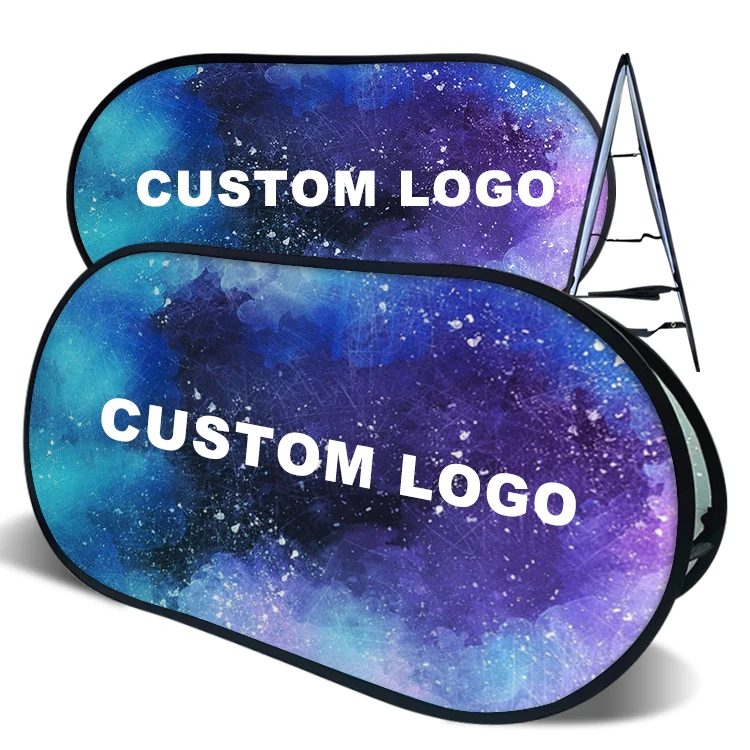 Factory Fabric Made Horizontal  Advertising Pop up Banner Custom Event Pop up Pop Out Banner