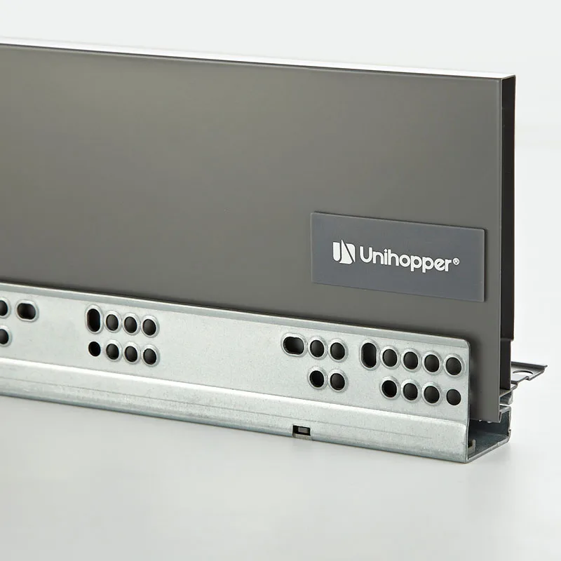 Unihopper Factory H170 Full Extension with Rebound Kitchen Cabinet Undermount Slim Drawer Magic Box