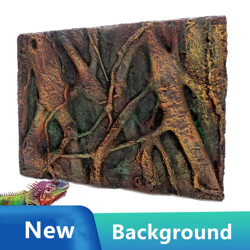 Reptile Aquarium Tree Terrarium Fish Tank Background 3d Rock Decoration 3d Aquarium Background
