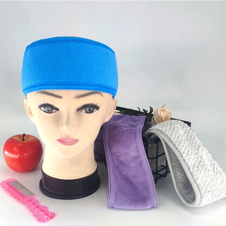 Raw Silk N0-SLIP Fashion Headband Velvet Lined Adjustable Made in the USA Light Purple