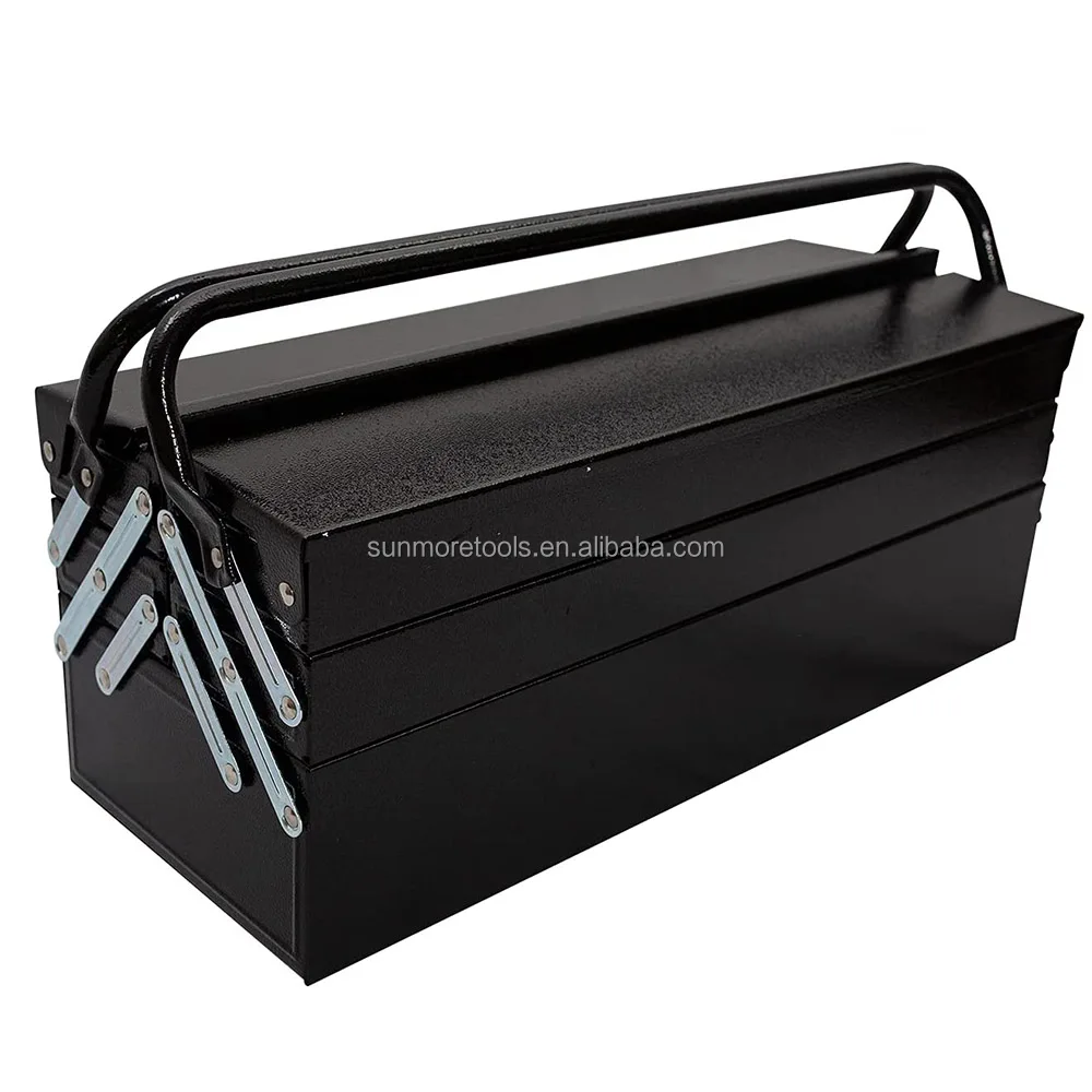 Plastic Cantilever Tool Box with Tray
