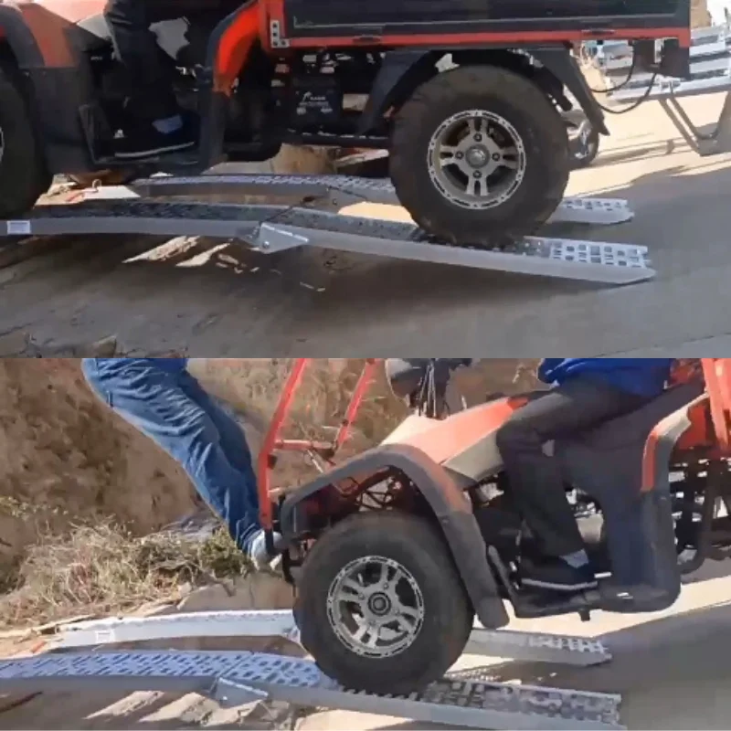 JFG 750lbs стальные алюминиевые мотоциклетные пандусы складные сверхмощные пандусы для квадроцикла